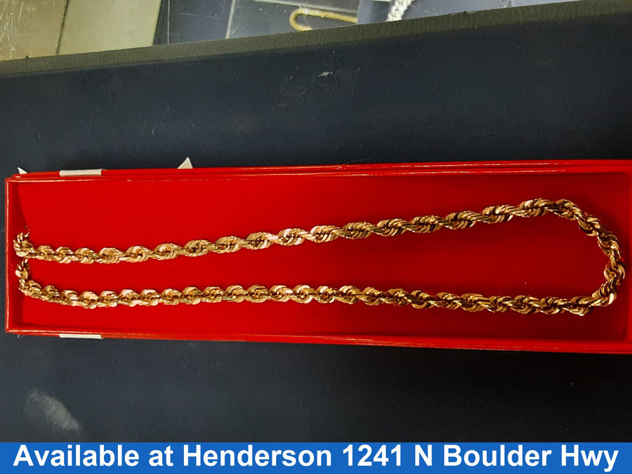 Rope Chain - Rose Gold 10k (.417) 54.2 grams 26 inch