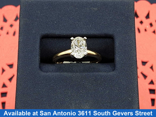 Women's Ring - Solitaire - Yellow Gold 14k (.585) 2.1 grams Size 7