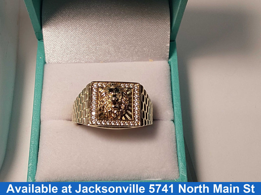 Men's Ring - Yellow Gold 10k (.417) 5.4 grams Size 12
