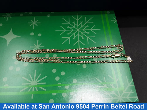 Figaro Chain - Yellow Gold 14k (.585) 9.3 grams 20 inch