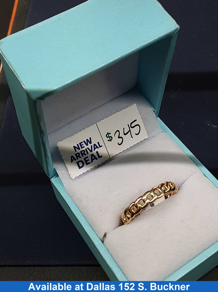 Women's Ring - Yellow Gold 14k (.585) 2.3 grams Size 20