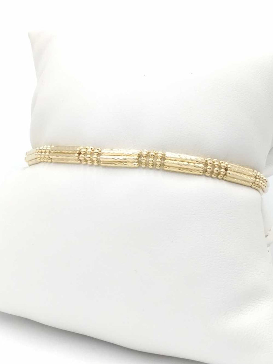 Turkish Bracelet - Yellow Gold 14k (.585) 6.8 grams 6 inch