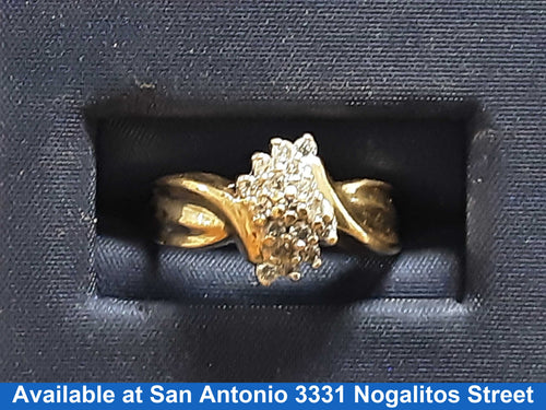 Women's Ring - Yellow Gold 10k (.417) 2.7 grams Size 20