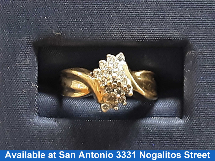 Women's Ring - Yellow Gold 10k (.417) 2.7 grams Size 20