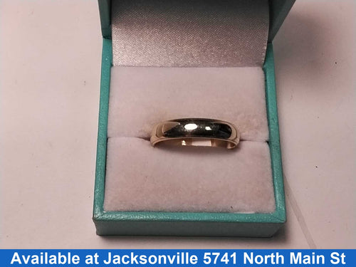 Ring - Wedding Band - Yellow Gold 14k (.585) 3.7 grams Size 10