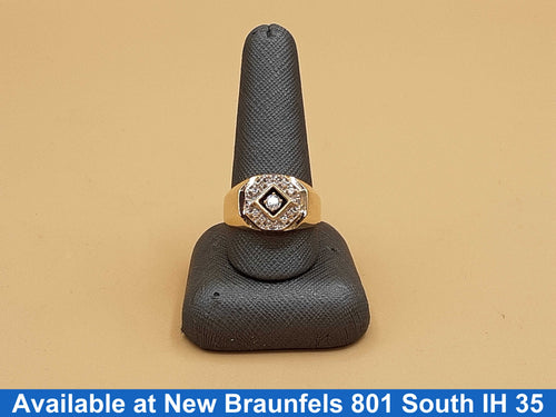 Men's Ring - Yellow Gold 14k (.585) 9.7 grams Size 11