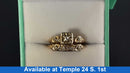 Ring - Wedding Set - Yellow Gold 14k (.585) 3.1 grams Size 7.5