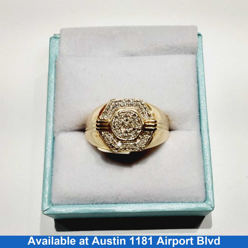 Men's Ring - Yellow Gold 10k (.417) 5 grams Size 10.5