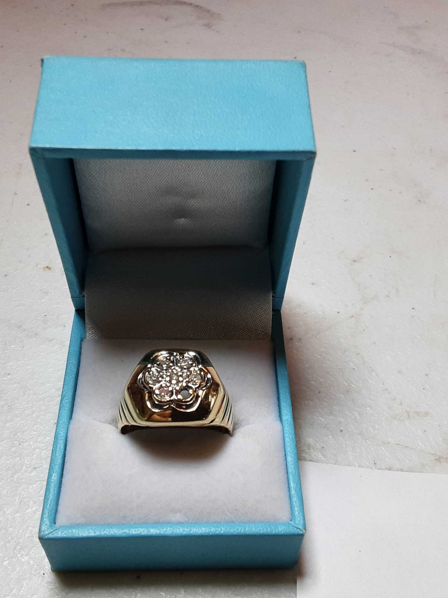 Men's Ring - Yellow Gold 14k (.585) 5.5 grams Size 10.5