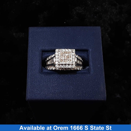 Ring - Engagement Set - White Gold 10k (.417) 6.5 grams Size 6