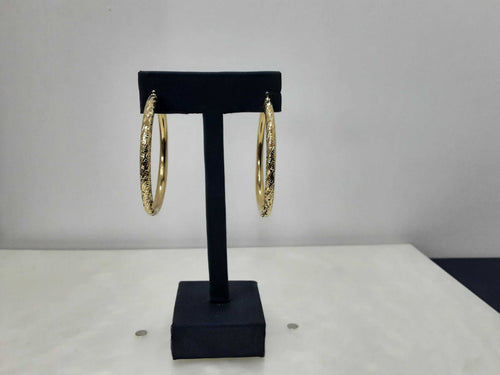 Hoop Earrings - Yellow Gold 14k (.585) 4.67 grams