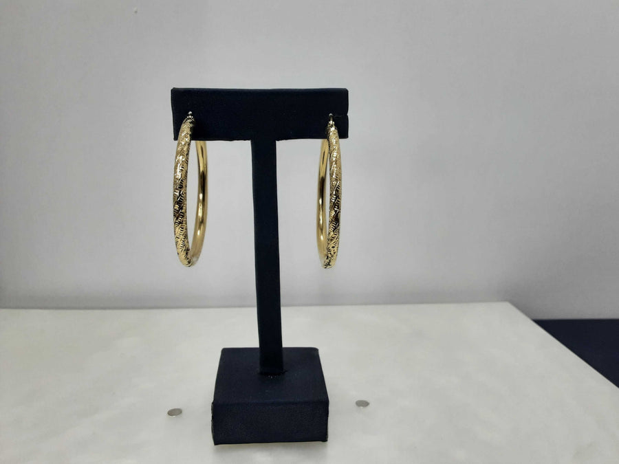 Hoop Earrings - Yellow Gold 14k (.585) 4.67 grams