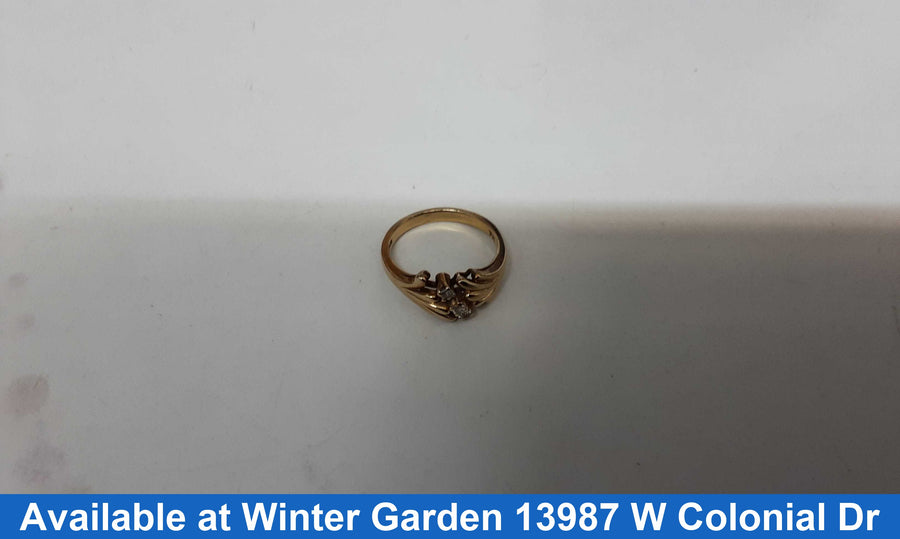Women's Ring - Yellow Gold 14k (.585) 3.7 grams Size 6.5