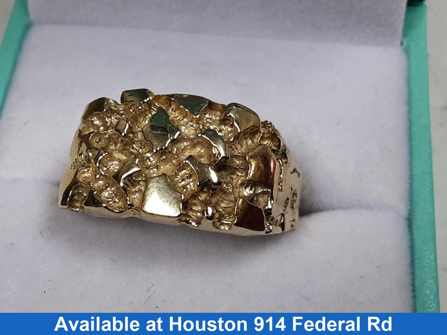 Men's Ring - Yellow Gold 10k (.417) 4.1 grams Size 10.5