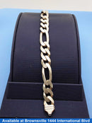 Figaro Bracelet - Silver 38 grams 9 inch