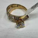 Ring - Engagement Set - Yellow Gold 14k (.585) 4.5 grams Size 8