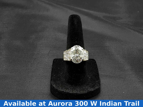 Women's Ring - Solitaire - Yellow Gold 18k (.750) 11.4 grams Size 7