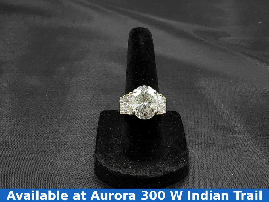 Women's Ring - Solitaire - Yellow Gold 18k (.750) 11.4 grams Size 7