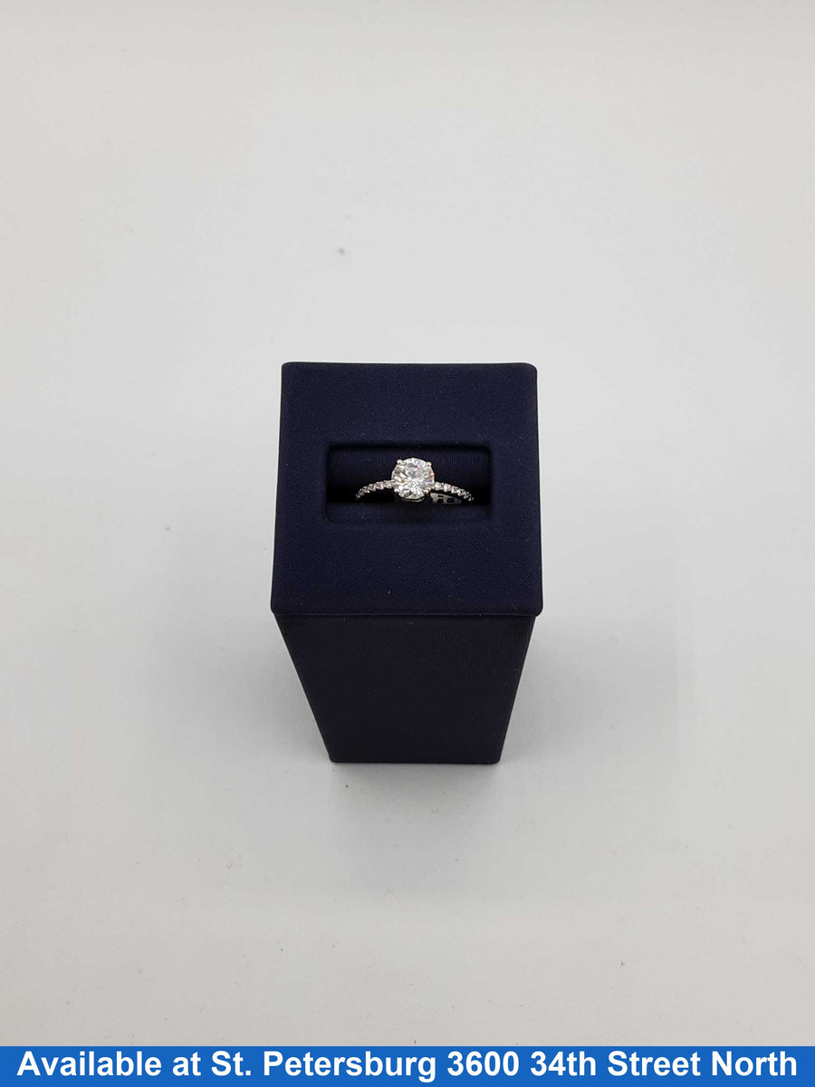 Ring - Engagement Set - White Gold 14k (.585) 1.6 grams Size 7.5