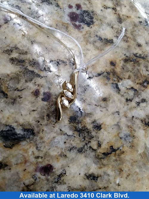 Diamond Pendant - Yellow Gold 14k (.585) 3.2 grams