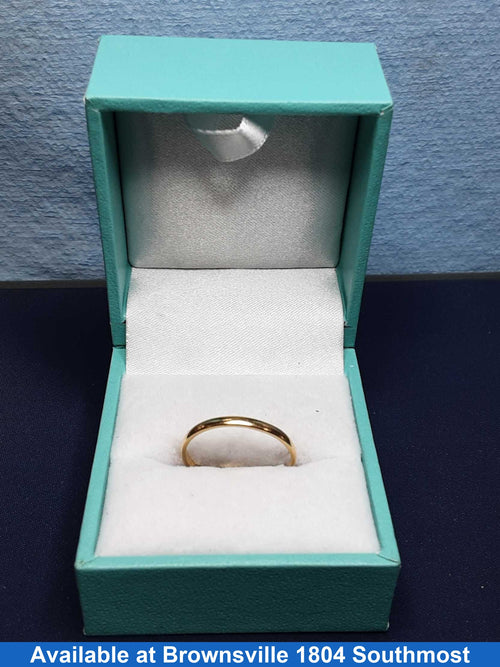 Ring - Wedding Band - Yellow Gold 14k (.585) 1.1 grams Size 6