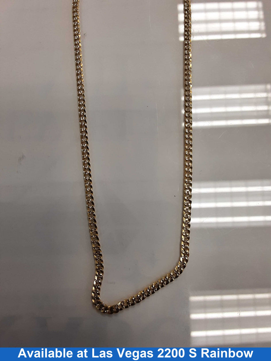 Cuban Link Chain - Yellow Gold 14k (.585) 14.2 grams 20 inch