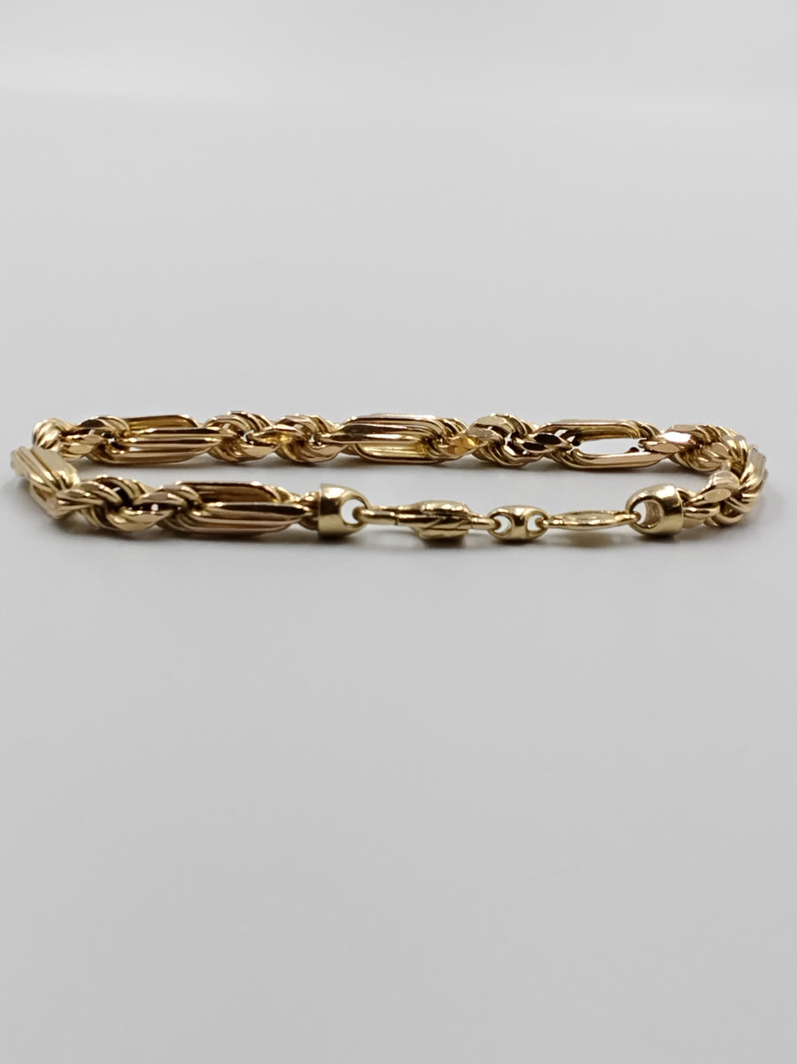 Rope Bracelet - Yellow Gold 14k (.585) 21.5 grams 9 inch