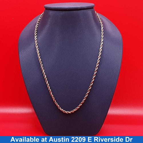 Rope Chain - Yellow Gold 10k (.417) 6.1 grams 18 inch