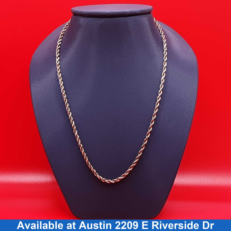 Rope Chain - Yellow Gold 10k (.417) 6.1 grams 18 inch