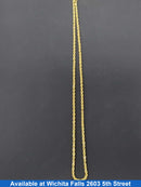 Rope Chain - Yellow Gold 10k (.417) 5.2 grams 21 inch
