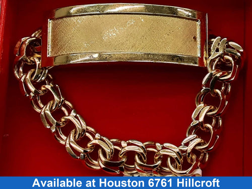 ID Bracelet - Yellow Gold 10k (.417) 45.2 grams 8 inch