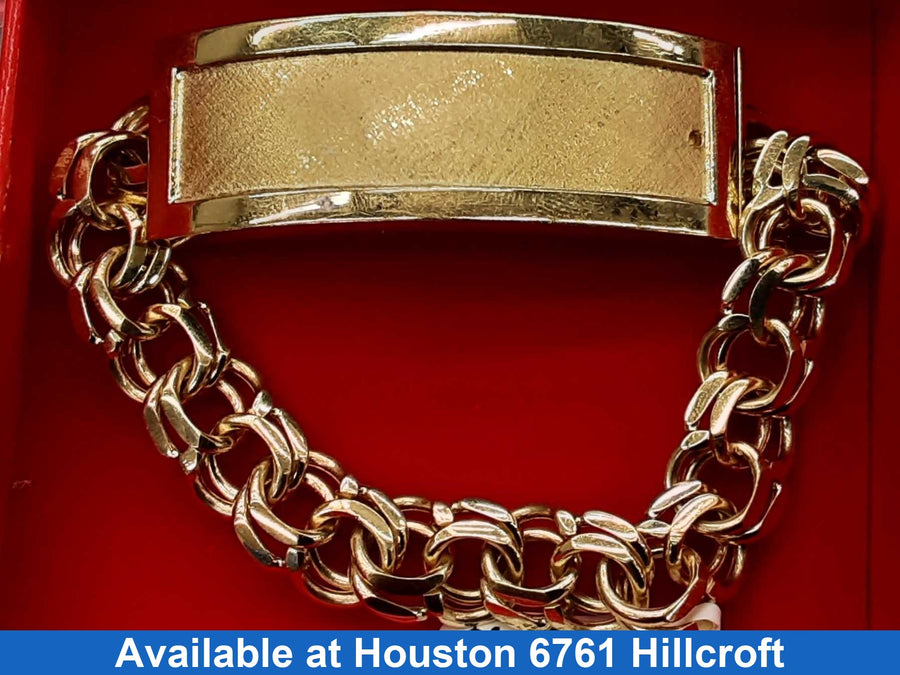 ID Bracelet - Yellow Gold 10k (.417) 45.2 grams 8 inch