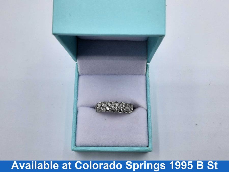 Women's Ring - White Gold 14k (.585) 4 grams Size 6.5