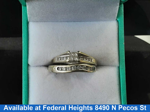 Ring - Engagement Set - White Gold 14k (.585) 6.24 grams Size 8