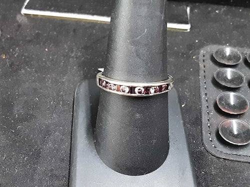Ring - Wedding Band - White Gold 14k (.585) 2.2 grams Size 9