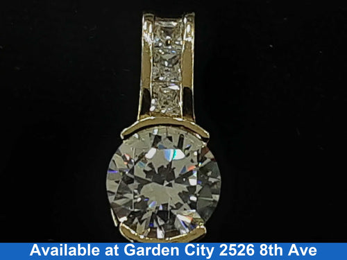 Diamond Pendant - Yellow Gold 10k (.417) 2.2 grams
