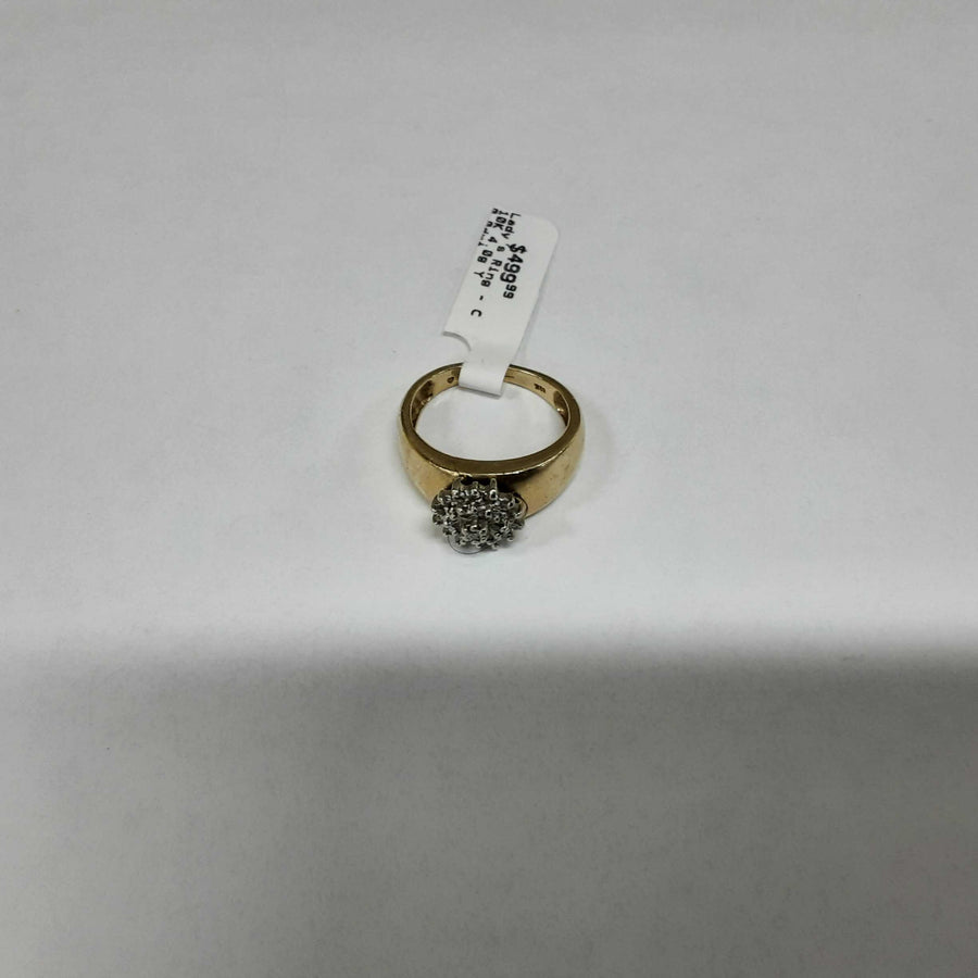 Women's Ring - Yellow Gold 10k (.417) 4 grams Size 7