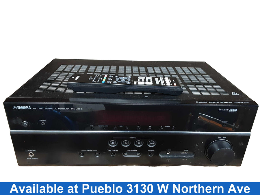Yamaha Rx-v385 Black Home Audio Receiver