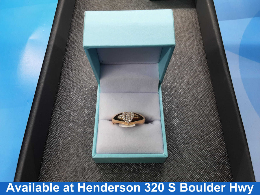 Women's Ring - Yellow Gold 14k (.585) 5.1 grams Size 20