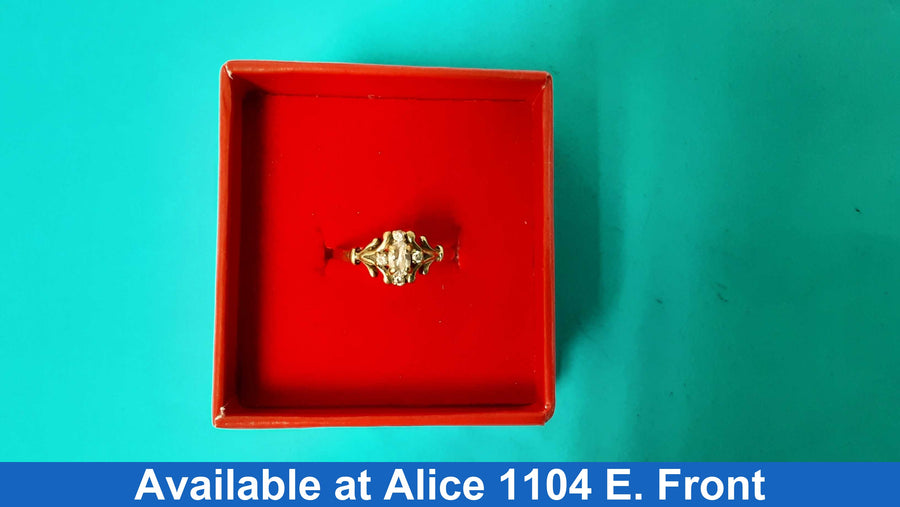 Women's Ring - Yellow Gold 14k (.585) 1.7 grams Size 20