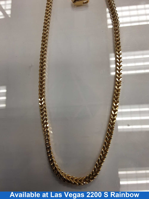 Fox Tail Chain - Yellow Gold 10k (.417) 16.2 grams 24 inch