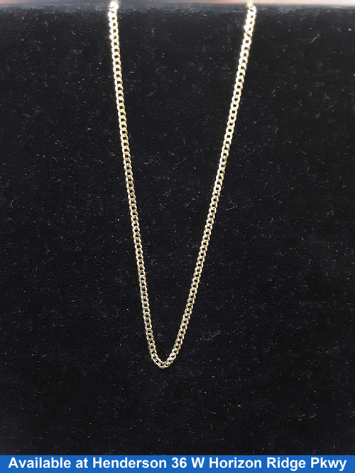 Cuban Link Chain - Yellow Gold 14k (.585) 3.8 grams 18 inch