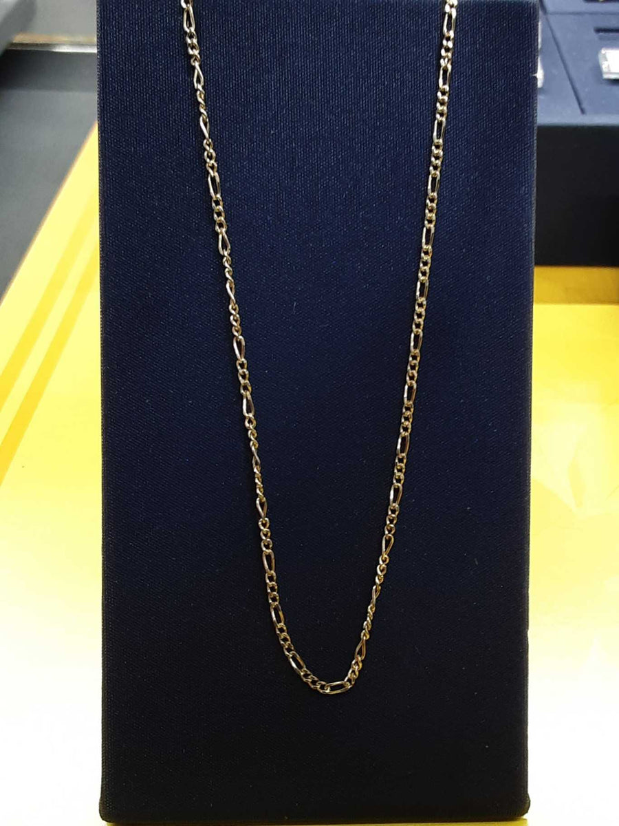 Figaro Chain - Yellow Gold 14k (.585) 2.5 grams 20 inch