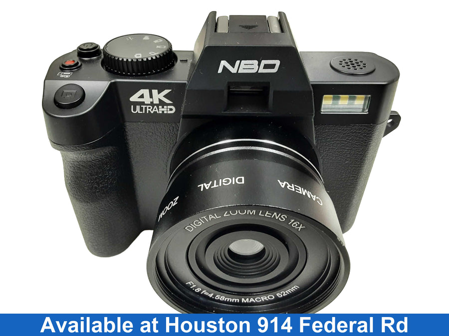 Nbd 4k Ultra Hd 48mp All-in-one Vlogging Camera Black Digital SLR Camera
