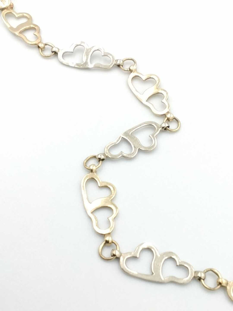 Bracelet - Tricolor Gold 14k (.585) 3.7 grams 7 inch