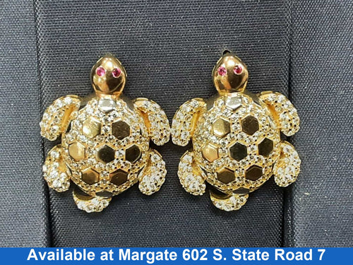 Earrings - Yellow Gold 10k (.417) 5.2 grams
