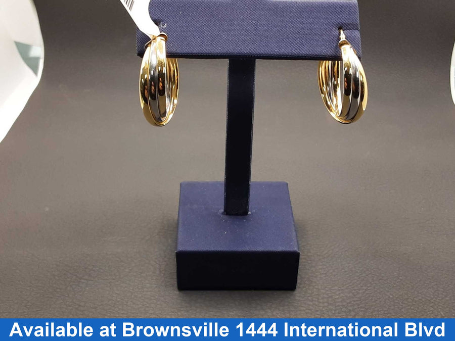 Bangle Earrings - Yellow Gold 14k (.585) 3.6 grams