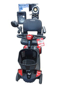 Pride Gogo Elite Traveller Red Motorized Wheelchair / Mobility Scooter