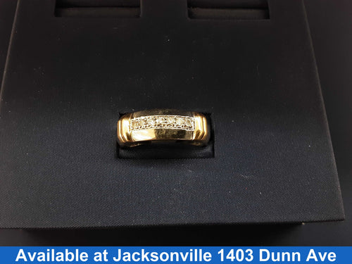 Ring - Wedding Band - White Gold 10k (.417) 7.2 grams Size 10