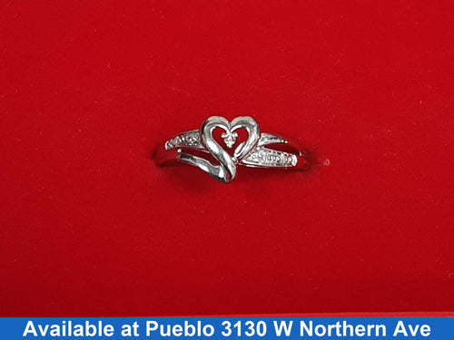 Women's Ring - White Gold 10k (.417) 2 grams Size 10